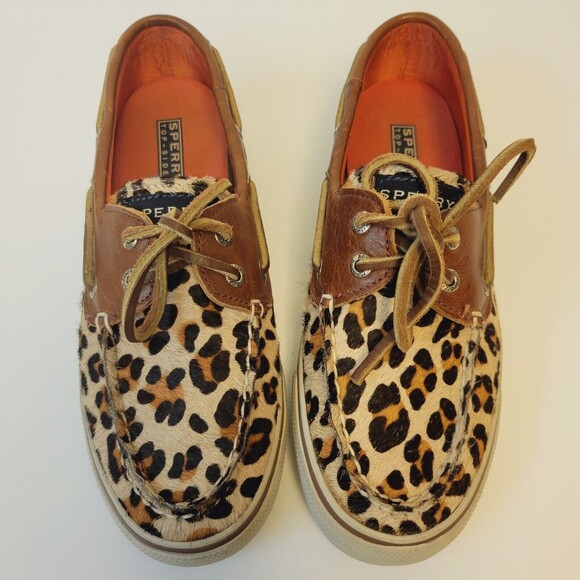 Sperry Leather Calf Hair Size 5,5 Women's Shoes - Picture 9 of 10